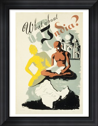 Framed What About India? Print