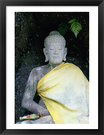 Framed Statue of Buddha, Bali, Indonesia Print