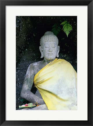 Framed Statue of Buddha, Bali, Indonesia Print