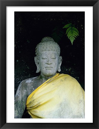 Framed Statue of Buddha, Bali, Indonesia Print