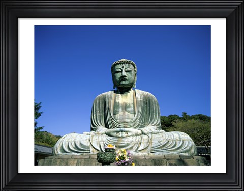 Framed Statue of the Great Buddha, Kamakura, Japan Print