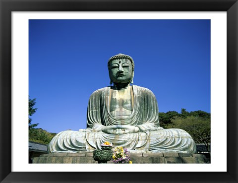 Framed Statue of the Great Buddha, Kamakura, Japan Print