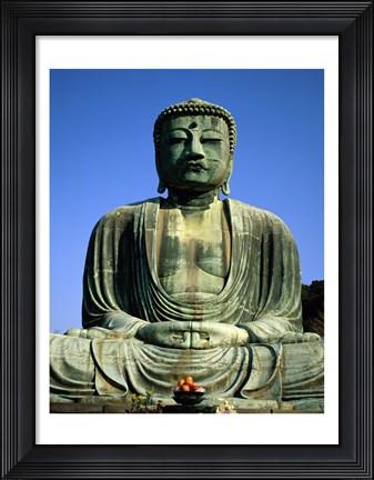 Framed Statue of Buddha, Kamakura, Japan Print