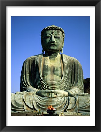 Framed Statue of Buddha, Kamakura, Japan Print