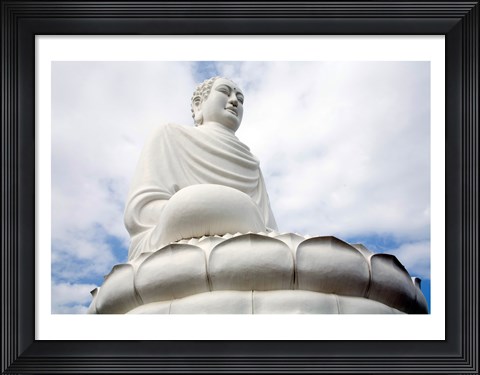 Framed Statue of Buddha, Long Son Pagoda, Nha Trang, Vietnam Print