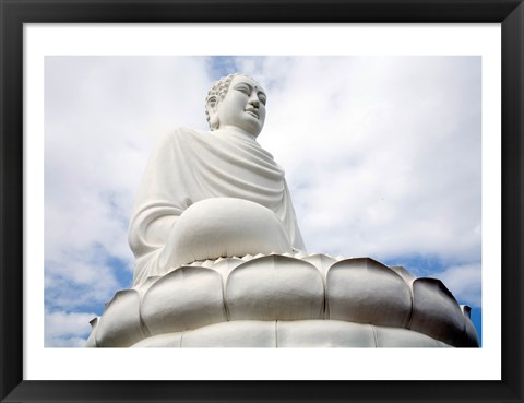 Framed Statue of Buddha, Long Son Pagoda, Nha Trang, Vietnam Print