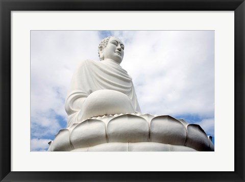 Framed Statue of Buddha, Long Son Pagoda, Nha Trang, Vietnam Print