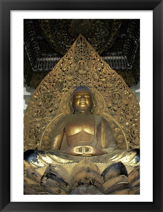 Framed Buddha Byodo-in Temple Oahu, Hawaii, USA Print