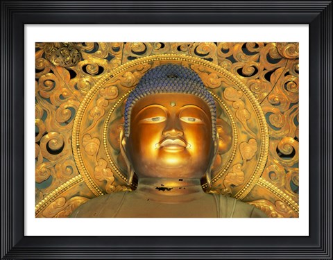 Framed Buddha Byodo-in Temple Oahu, Hawaii, USA Print