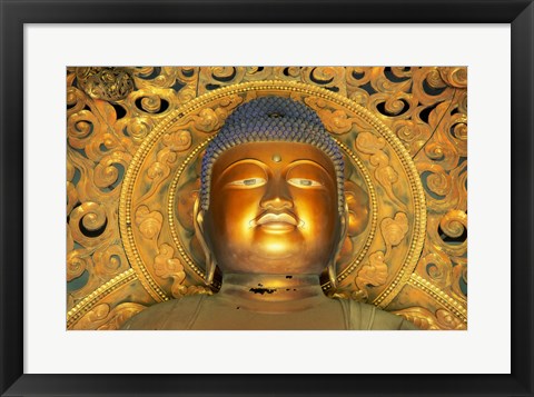 Framed Buddha Byodo-in Temple Oahu, Hawaii, USA Print