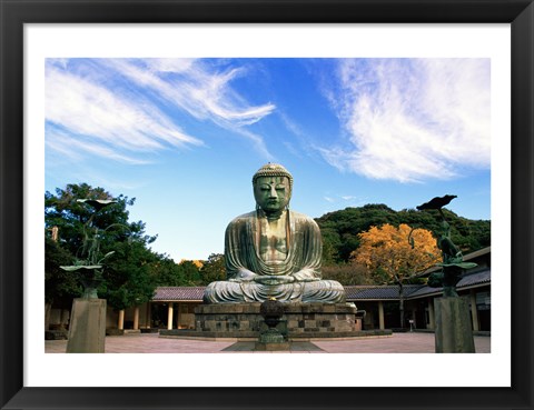 Framed Buddha, Daibutsu, Kamakura, Tokyo, Japan Print