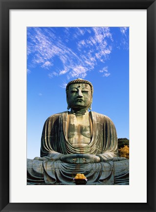 Framed Low angle view of a statue of Buddha, Daibutsu Tokyo, Japan Print