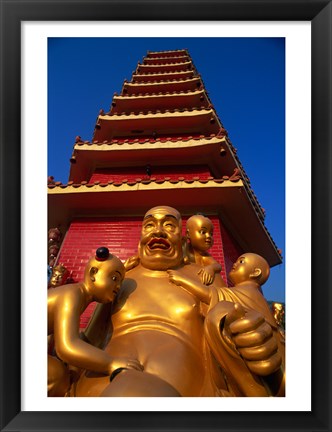 Framed Laughing Buddha Print