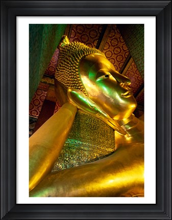 Framed Reclining Buddha, Thailand Print