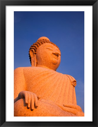 Framed Big Buddha of Phuket Statue Print