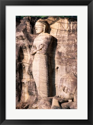 Framed Standing Buddha Closeup Print