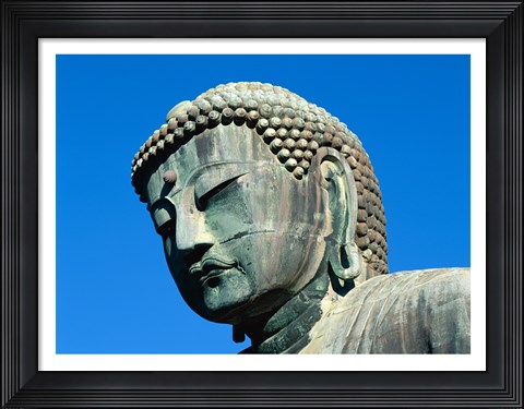 Framed Close-up of a statue, Daibutsu Great Buddha, Kamakura, Japan Print