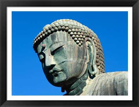 Framed Close-up of a statue, Daibutsu Great Buddha, Kamakura, Japan Print