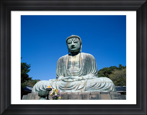 Framed Daibutsu Great Buddha, Kamakura, Honshu, Japan Print