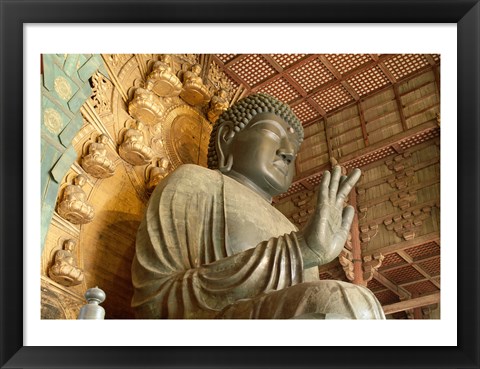 Framed Great Buddha, Todaiji Temple, Japan Print