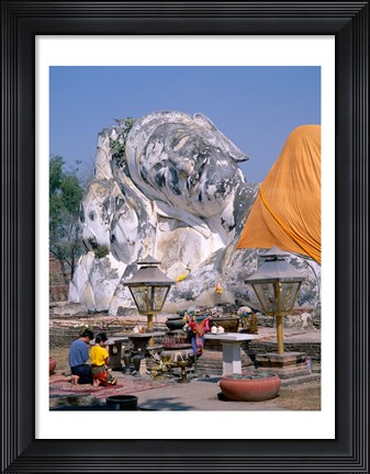 Framed Facade of a Temple, Wat Mahathat, Sukhothai, Thailand Print