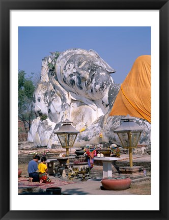 Framed Facade of a Temple, Wat Mahathat, Sukhothai, Thailand Print