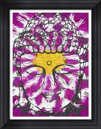 Framed Lotus Buddha Print