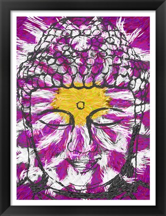 Framed Lotus Buddha Print