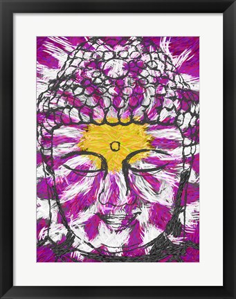 Framed Lotus Buddha Print