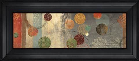 Framed Mosaic Circles II Print