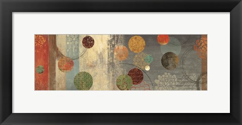 Framed Mosaic Circles II Print