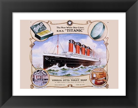 Framed R.M.S. Titanic Print