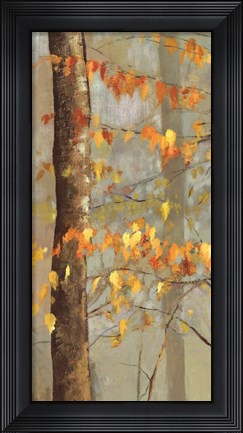 Framed Golden Branches I Print