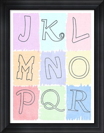 Framed Alphabet II Print