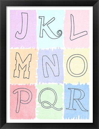 Framed Alphabet II Print