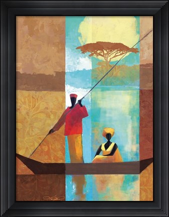 Framed On the River I Print