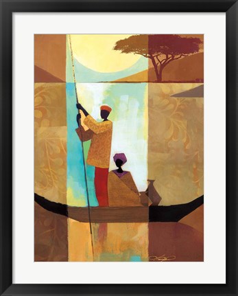 Framed On the River II Print