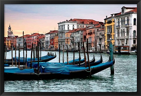 Framed Dawn in Venice Print