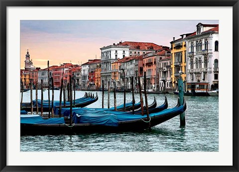 Framed Dawn in Venice Print