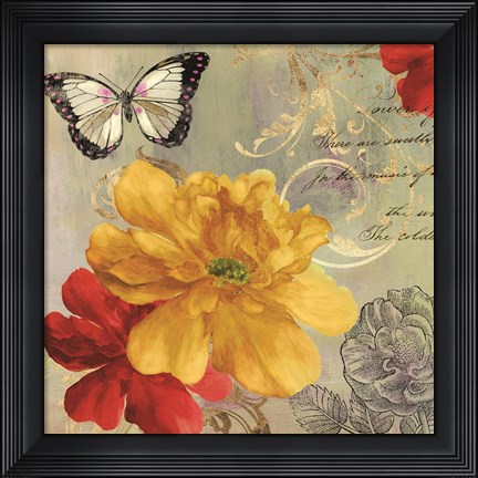 Framed Cottage Yellow Print