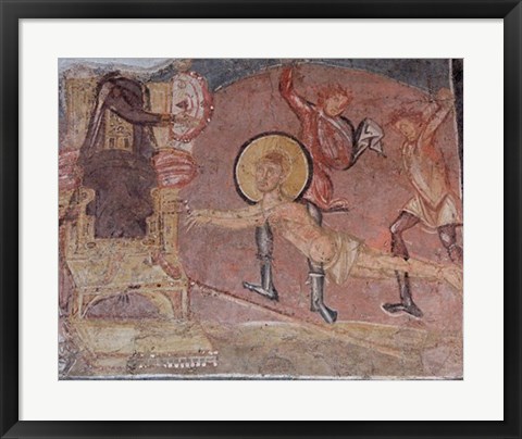 Framed Flagellation St Erasmus Crypta Balbi Print