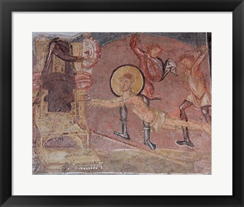 Framed Flagellation St Erasmus Crypta Balbi Print