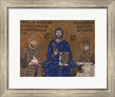 Framed Christ and Rulers Print
