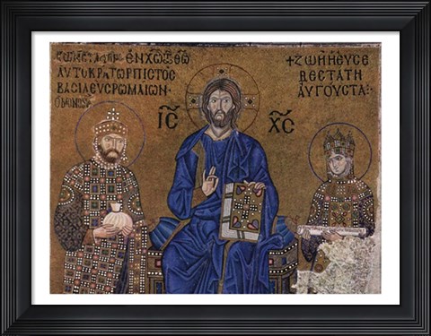 Framed Christ and Rulers Print