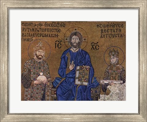 Framed Christ and Rulers Print