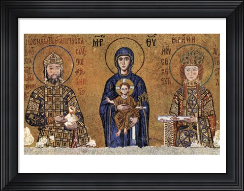 Framed Virgin and rulers Print