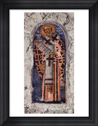 Framed Master of the church in Mistra Aphentico Print
