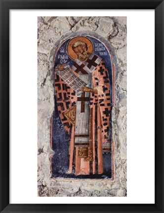 Framed Master of the church in Mistra Aphentico Print