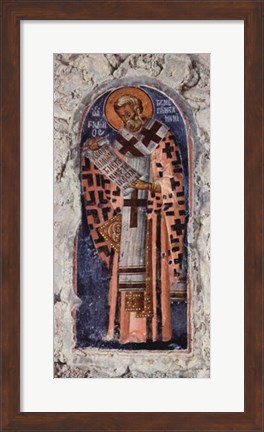 Framed Master of the church in Mistra Aphentico Print