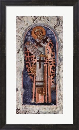 Framed Master of the church in Mistra Aphentico Print